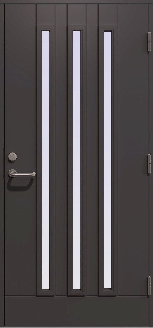 ytterdor-froya-med-tre-glass-graa-antrasitt-nordicdoor-1